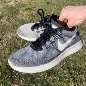 Nike Free RN Flyknit 2017 “Black/White/Oreo” Women’s Size 10